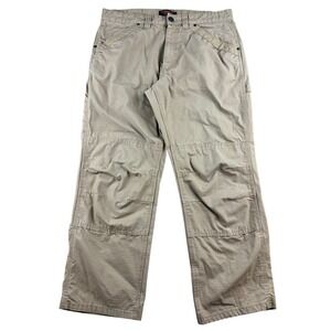 Ridgecut Toughwear Carpenter Pants Men 38x30 Brown Ripstop Workwear Utility